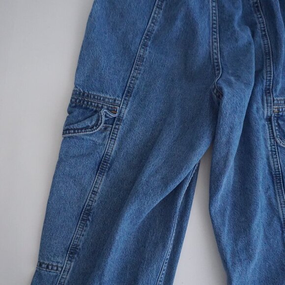 Urban Outfitters BDG Mid Wash Blaine Cargo Elastic Waist Relax Tapered Jeans 25 - Picture 12 of 13